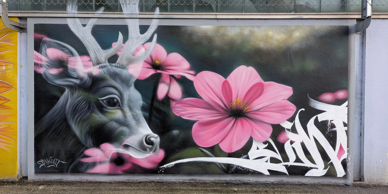 Fresque graffiti BYSAR
